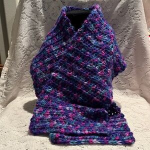 Colorful Crocheted Scarf